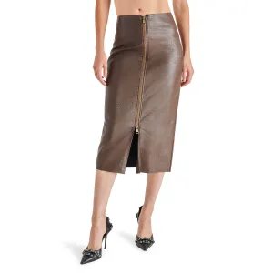 Steve Madden Hayes Faux Leather Midi Skirt