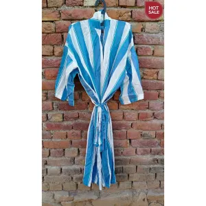 Stripes Kimono Bath Robes/ Night Suit