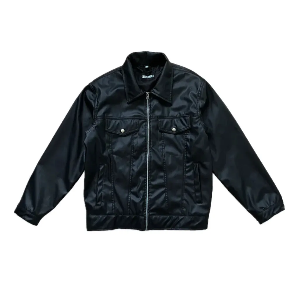 SUAVO WORLD VEGAN LEATHER JACKET