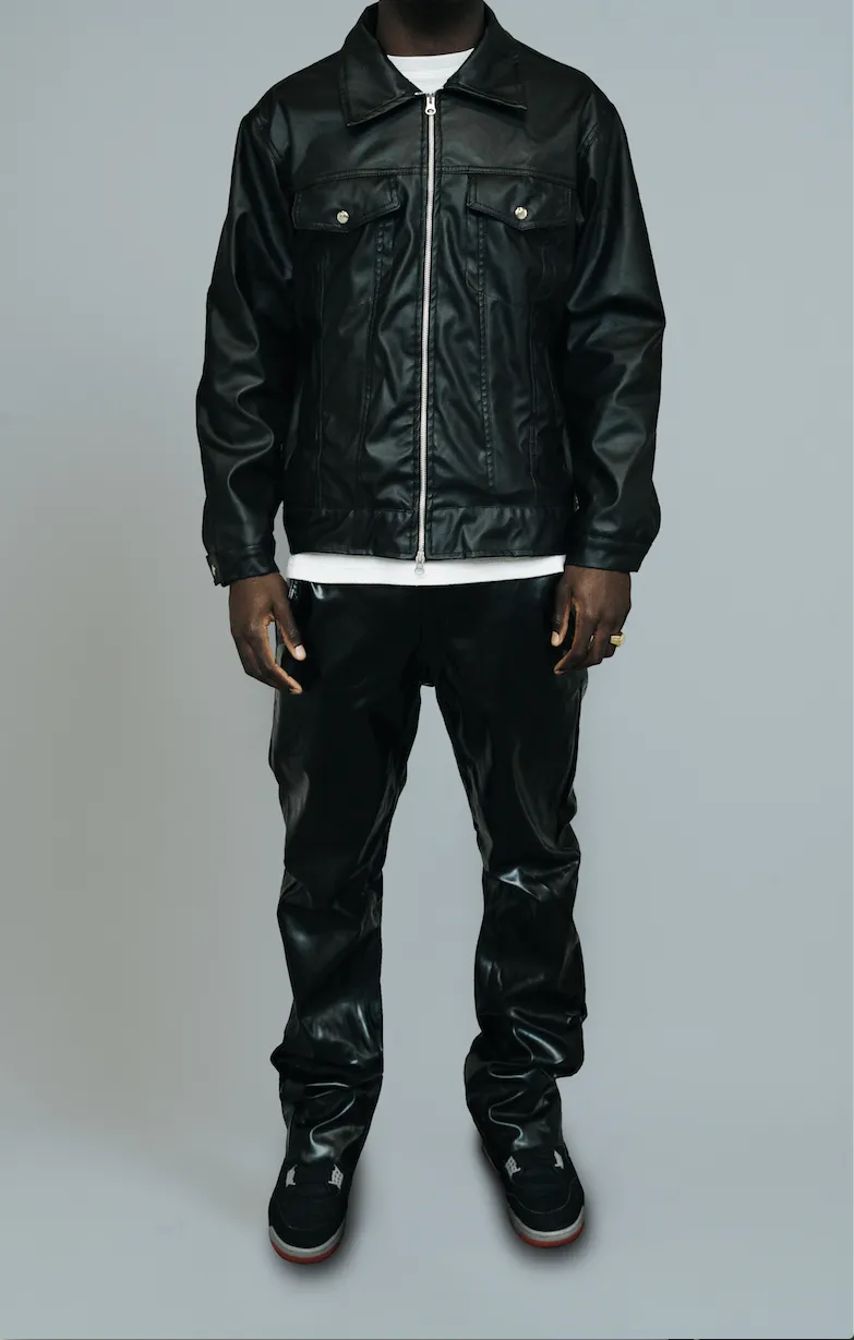 SUAVO WORLD VEGAN LEATHER JACKET