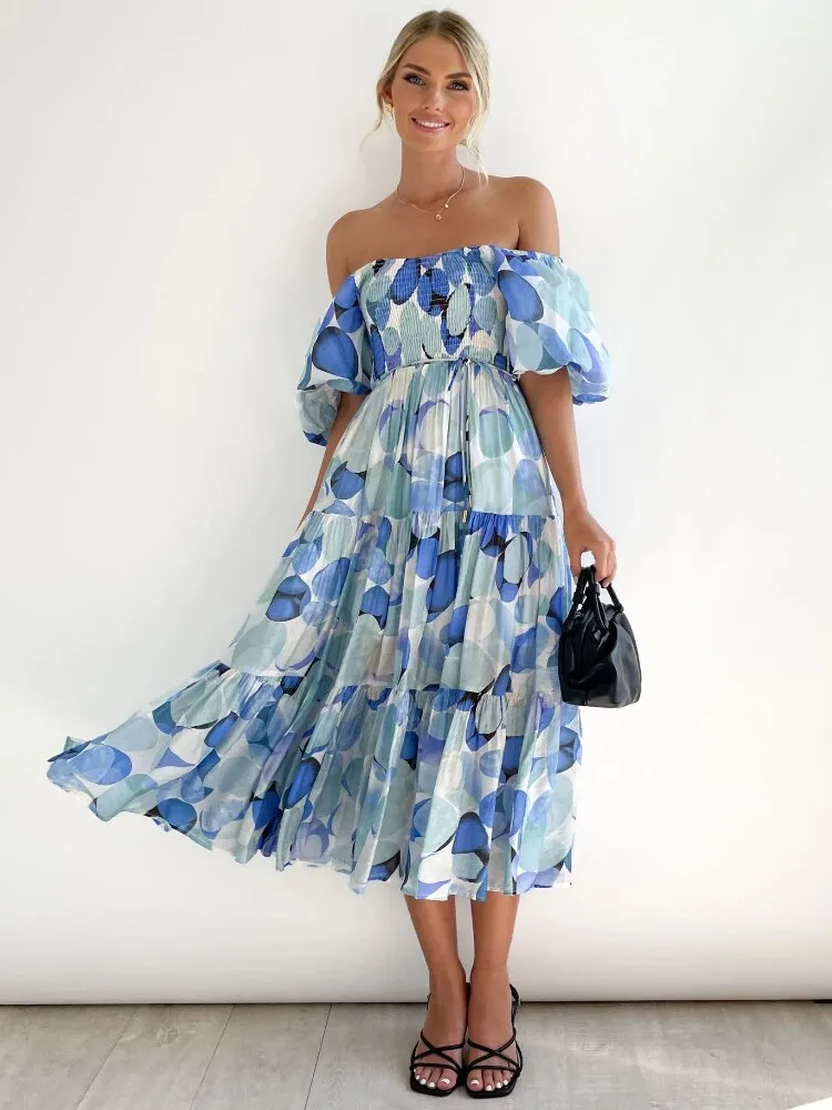 Summer Dress Woman 2023 Trendy New Printed Female Dress Spice Slim Backless Long Dresses Formal Occasion Dresses Woman Clothing