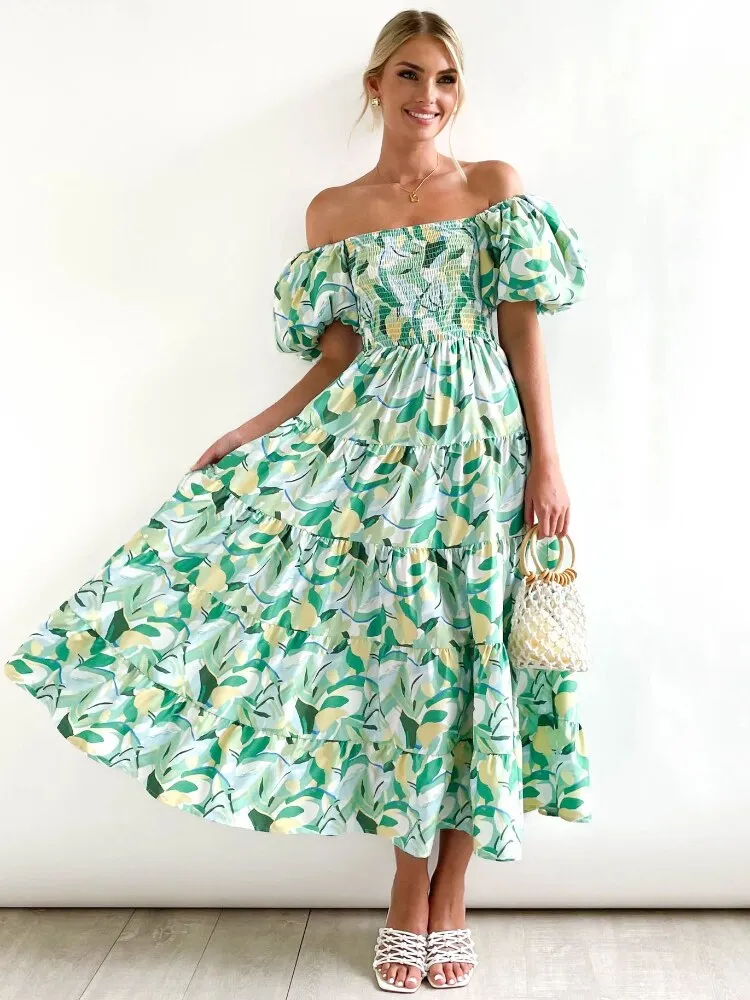 Summer Dress Woman 2023 Trendy New Printed Female Dress Spice Slim Backless Long Dresses Formal Occasion Dresses Woman Clothing
