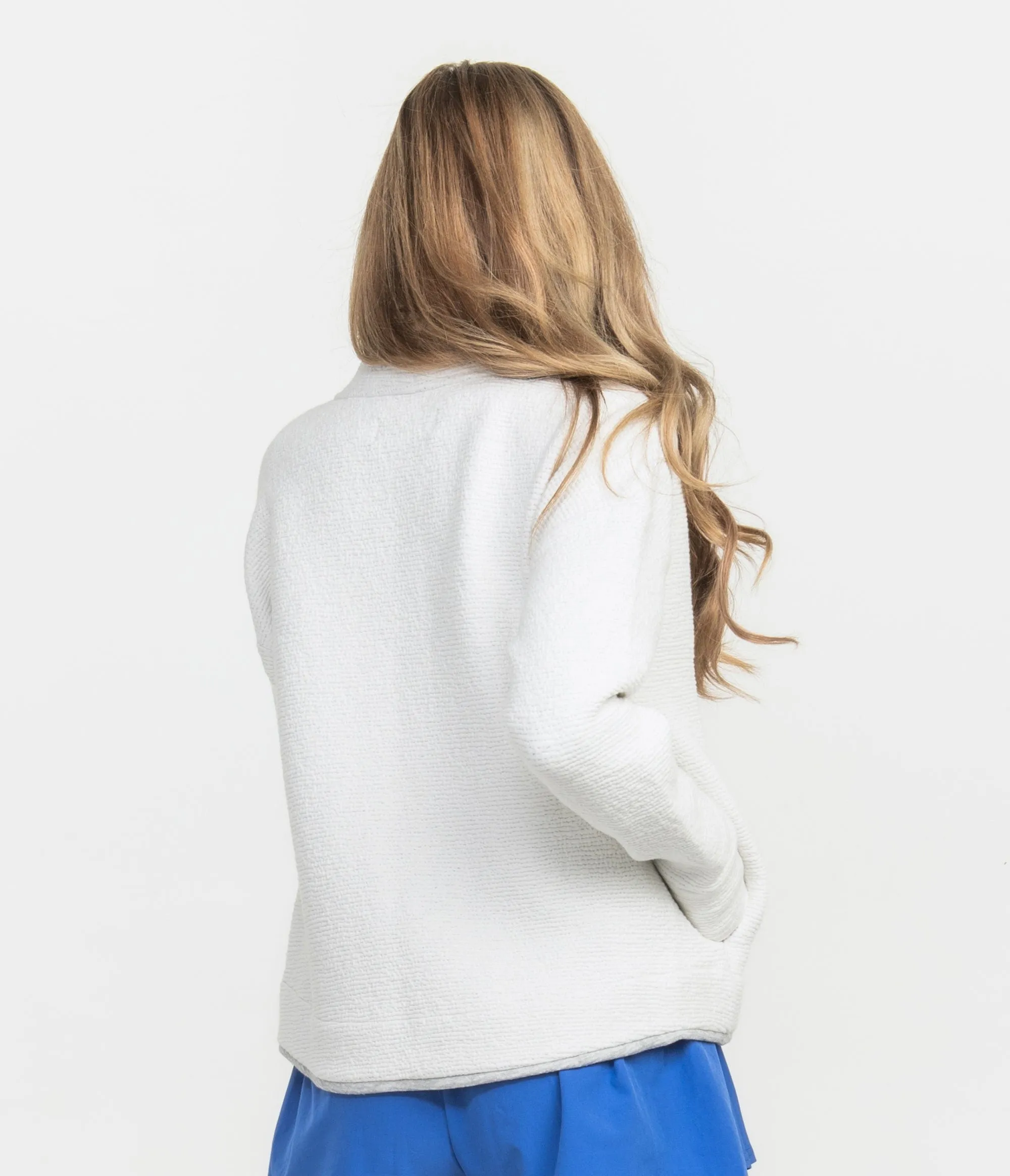 Textured Performance Jacket - Bright White