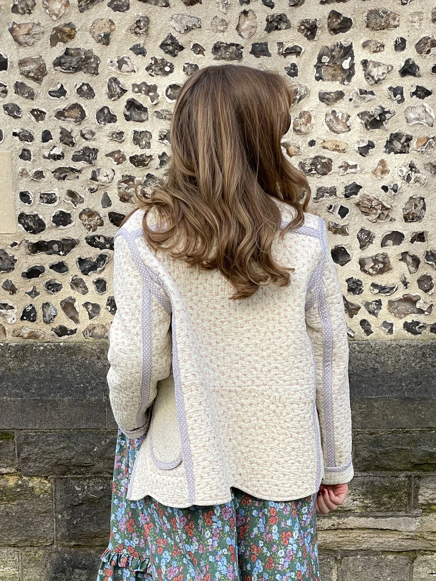 The Chloe Jacket - Cream Ditsy