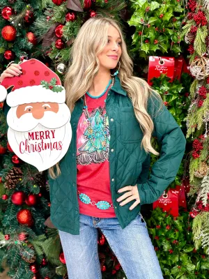 The Holiday Forest Green Cargo Jacket