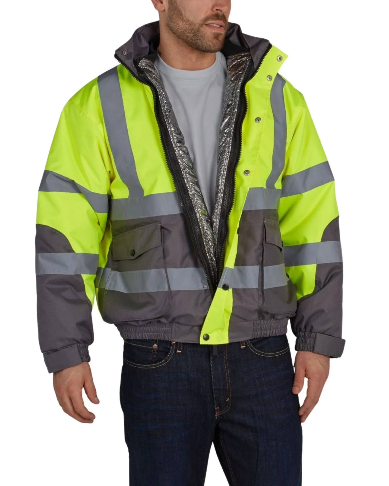 UHV887 HiVis Warm UP 3-in-1 Jacket with Removable Lining