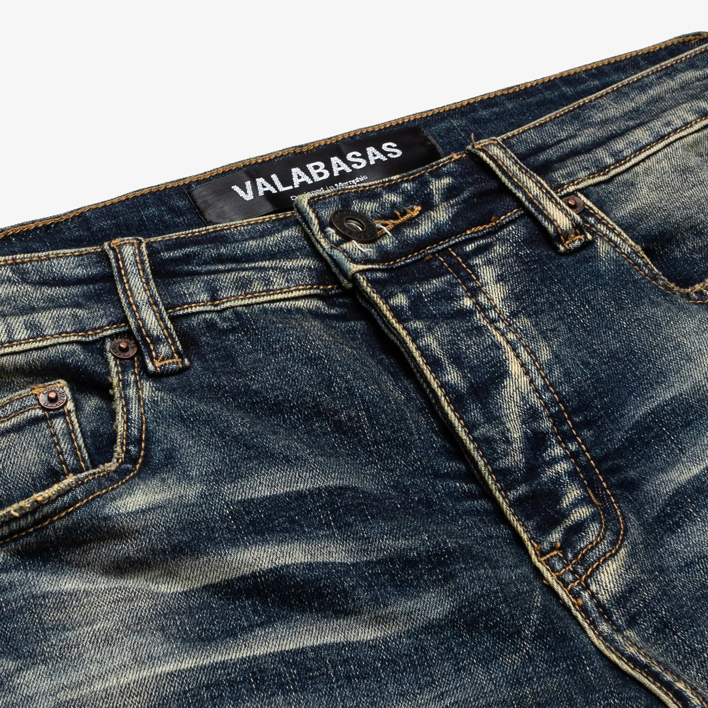 Valabasas "Streamline" Stacked Flare Jean