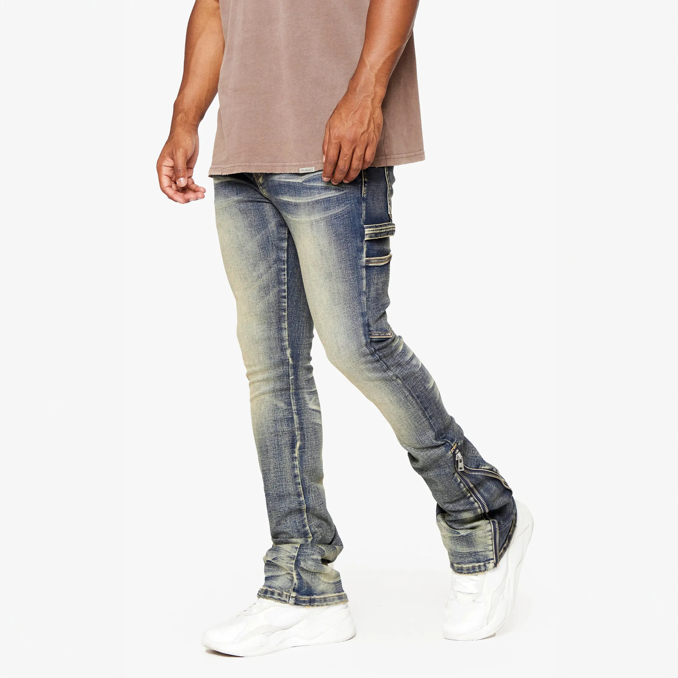 Valabasas "Streamline" Stacked Flare Jean