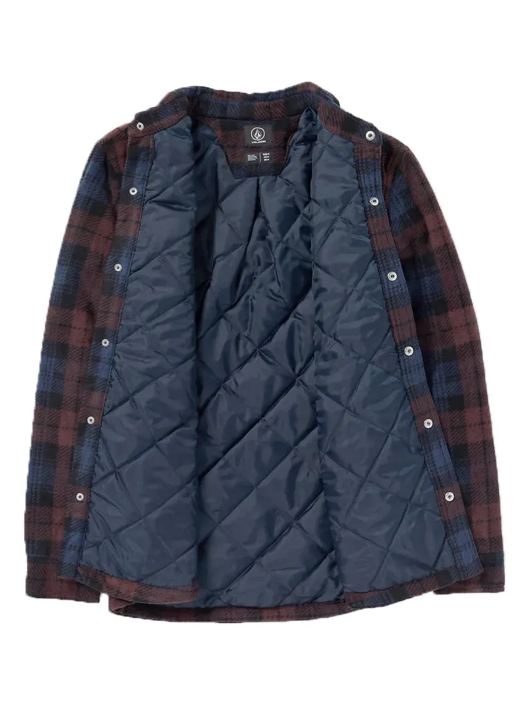 Volcom Bowered Fleece Long Sleeve - Merlot