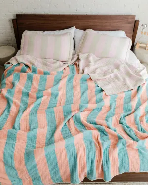 Warm Stripe Coverlet