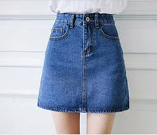 Wide Leg Pants Women Summer Straight Jeans Cropped Loose Elderly Casual Skorts Mom High Waist Pants