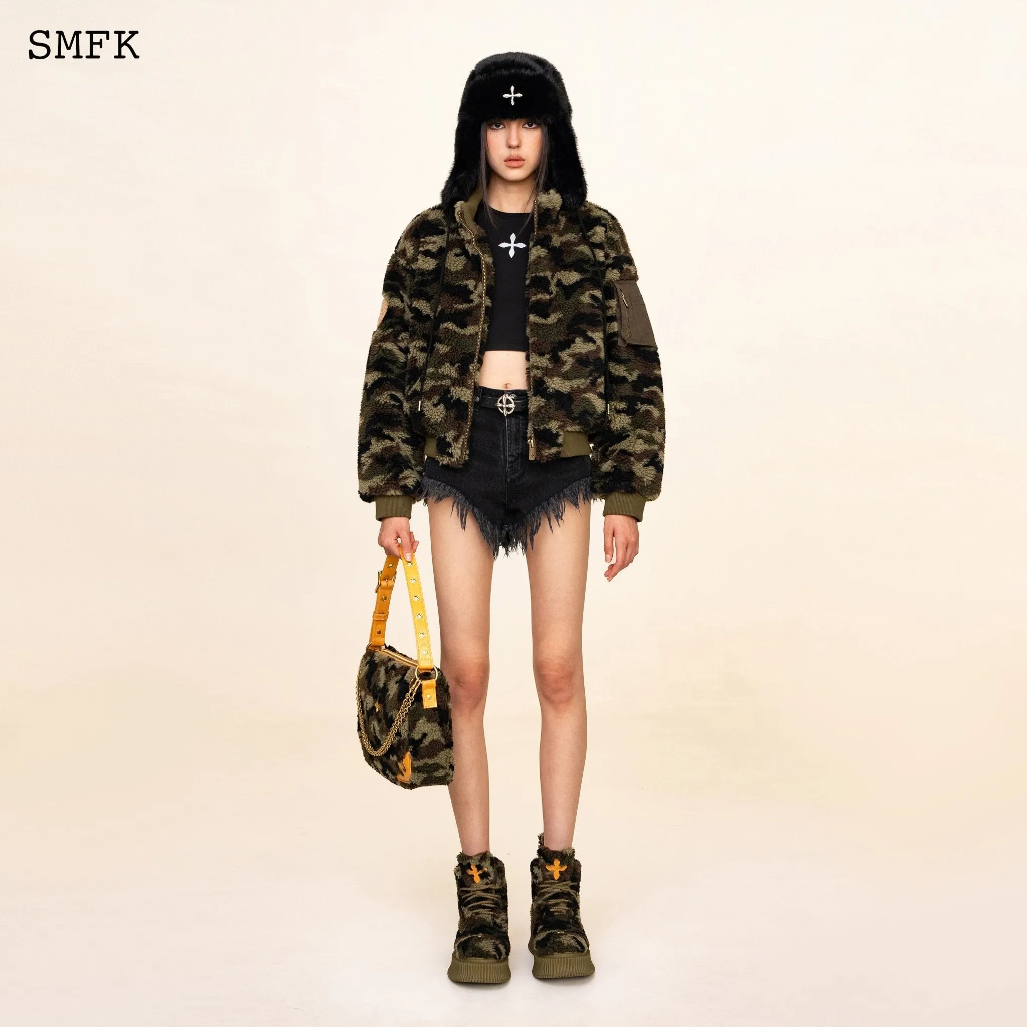 WildWorld Adventure Camouflage Stand Collar Jacket