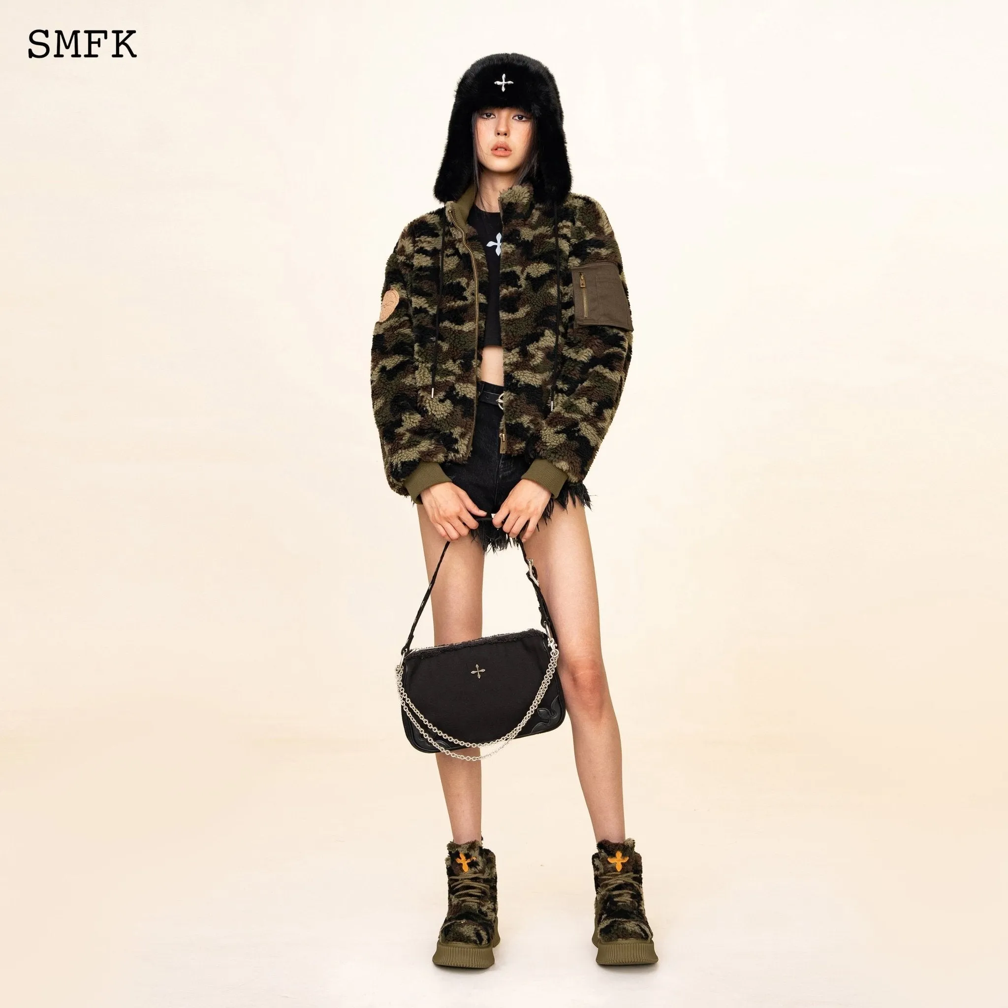 WildWorld Adventure Camouflage Stand Collar Jacket