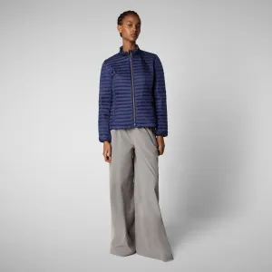Woman's animal free puffer jacket andreina in navy blue