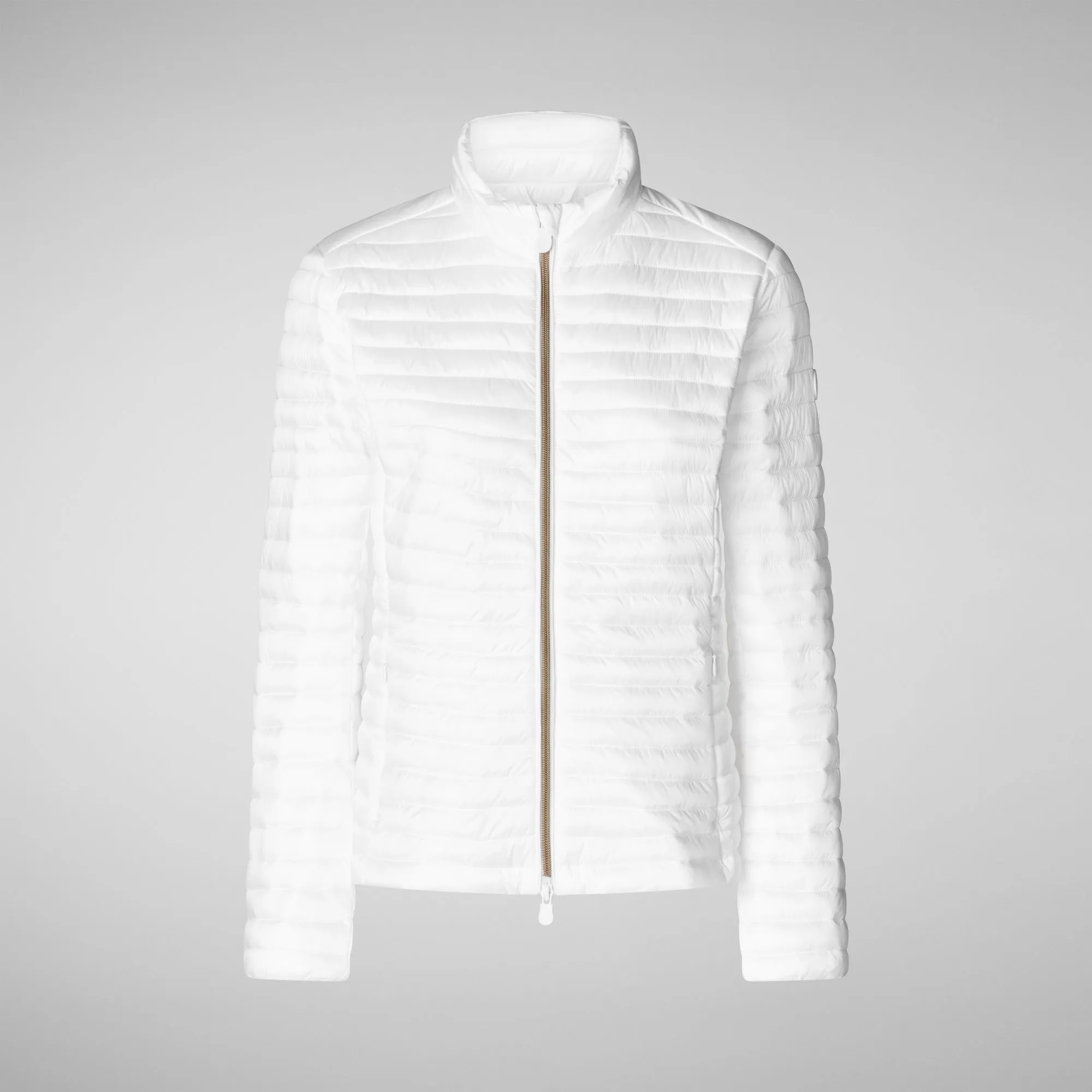 Woman's animal free puffer jacket andreina in white