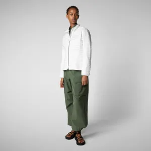 Woman's animal free puffer jacket andreina in white