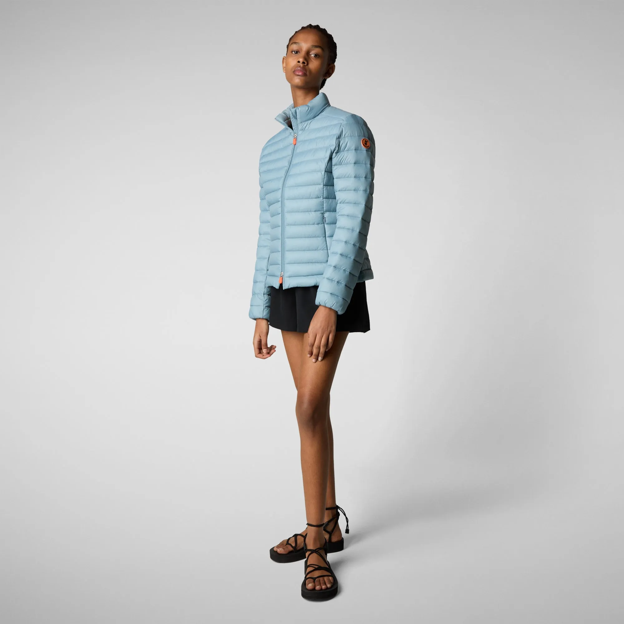 Woman's animal free puffer jacket carly in atitlan grey
