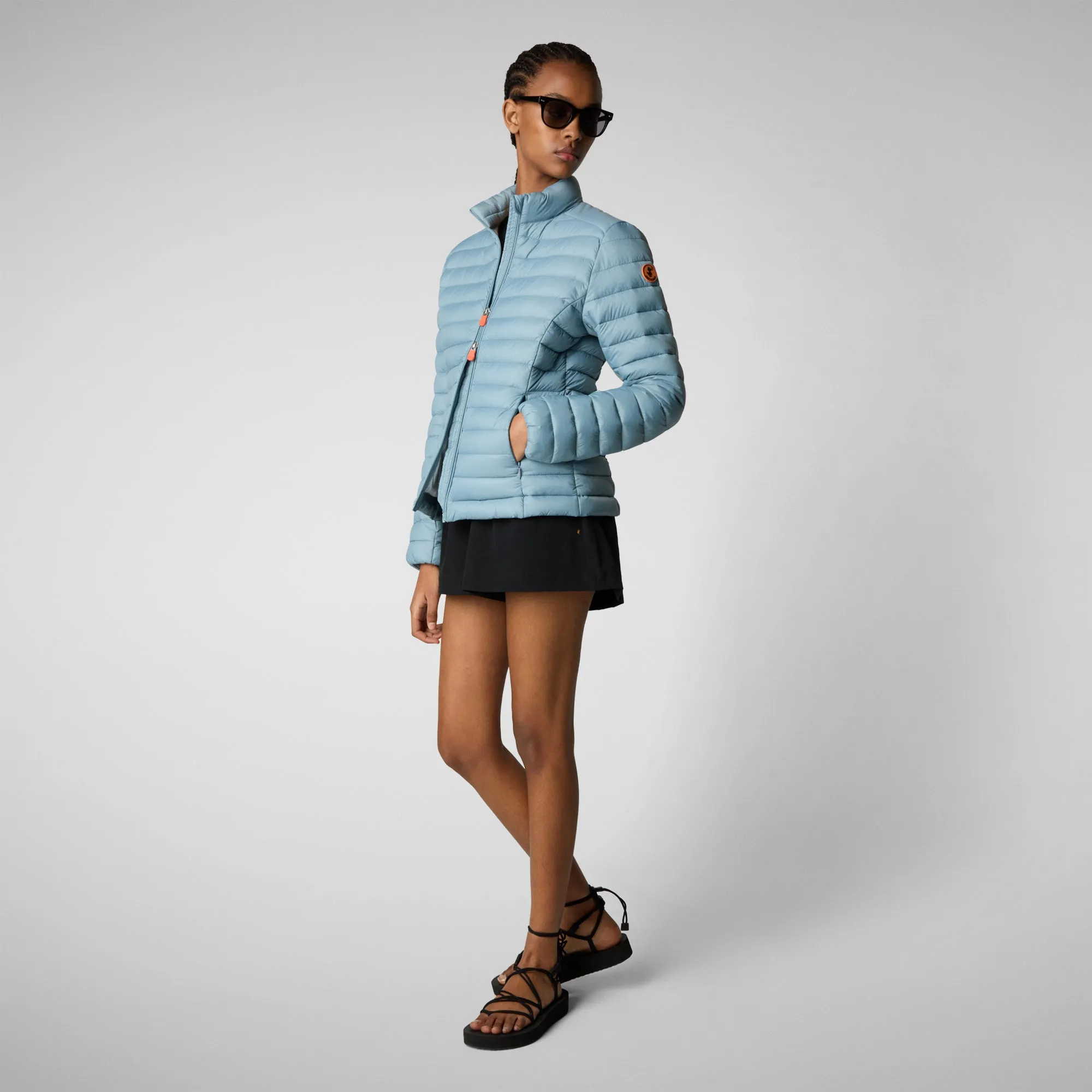 Woman's animal free puffer jacket carly in atitlan grey