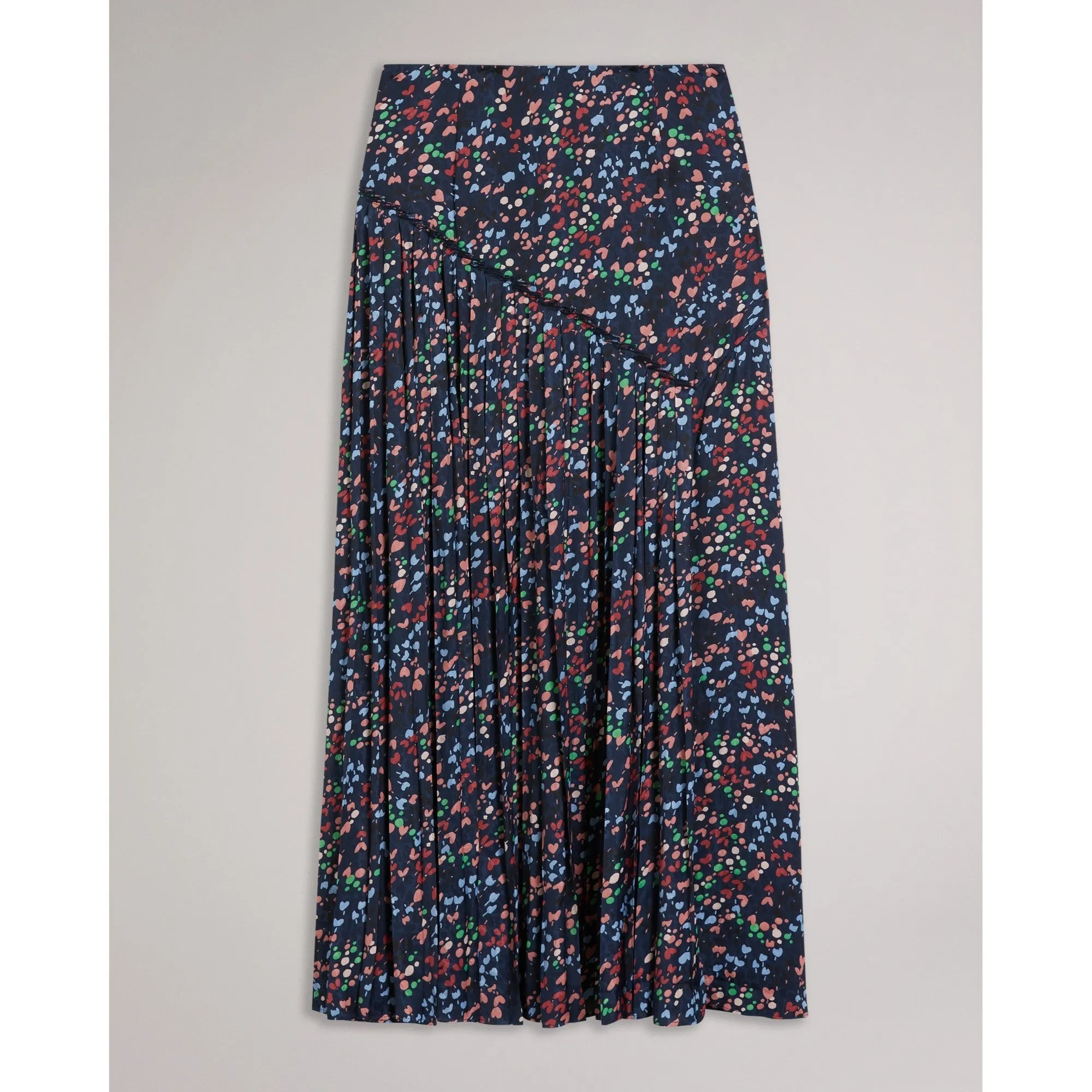 Women Wms-Israa-Pleated Midi Skirt - Dk-Navy