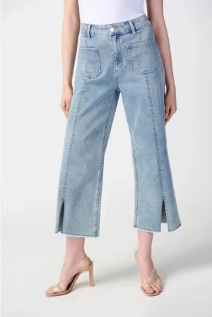 Women's Joseph Ribkoff | Culotte Jean with Embellish Front Seam | Blue