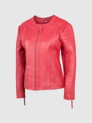 Women's Quilted Collarless Jacket