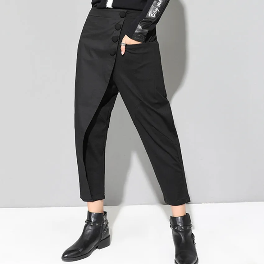 Women's Spring Elastic High-Waist Pants