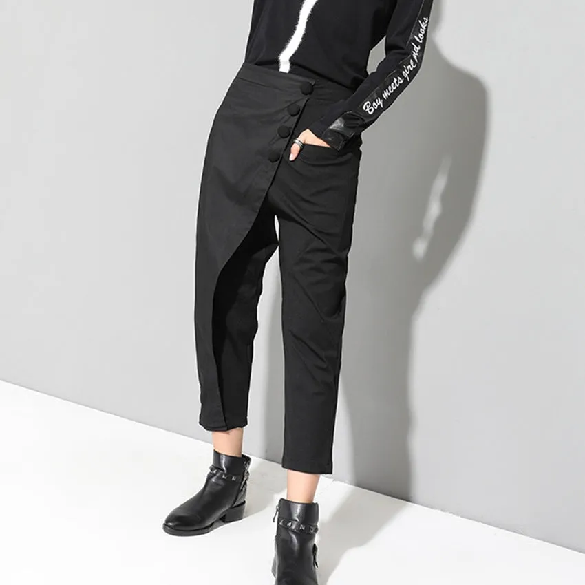 Women's Spring Elastic High-Waist Pants