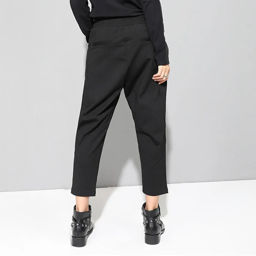 Women's Spring Elastic High-Waist Pants