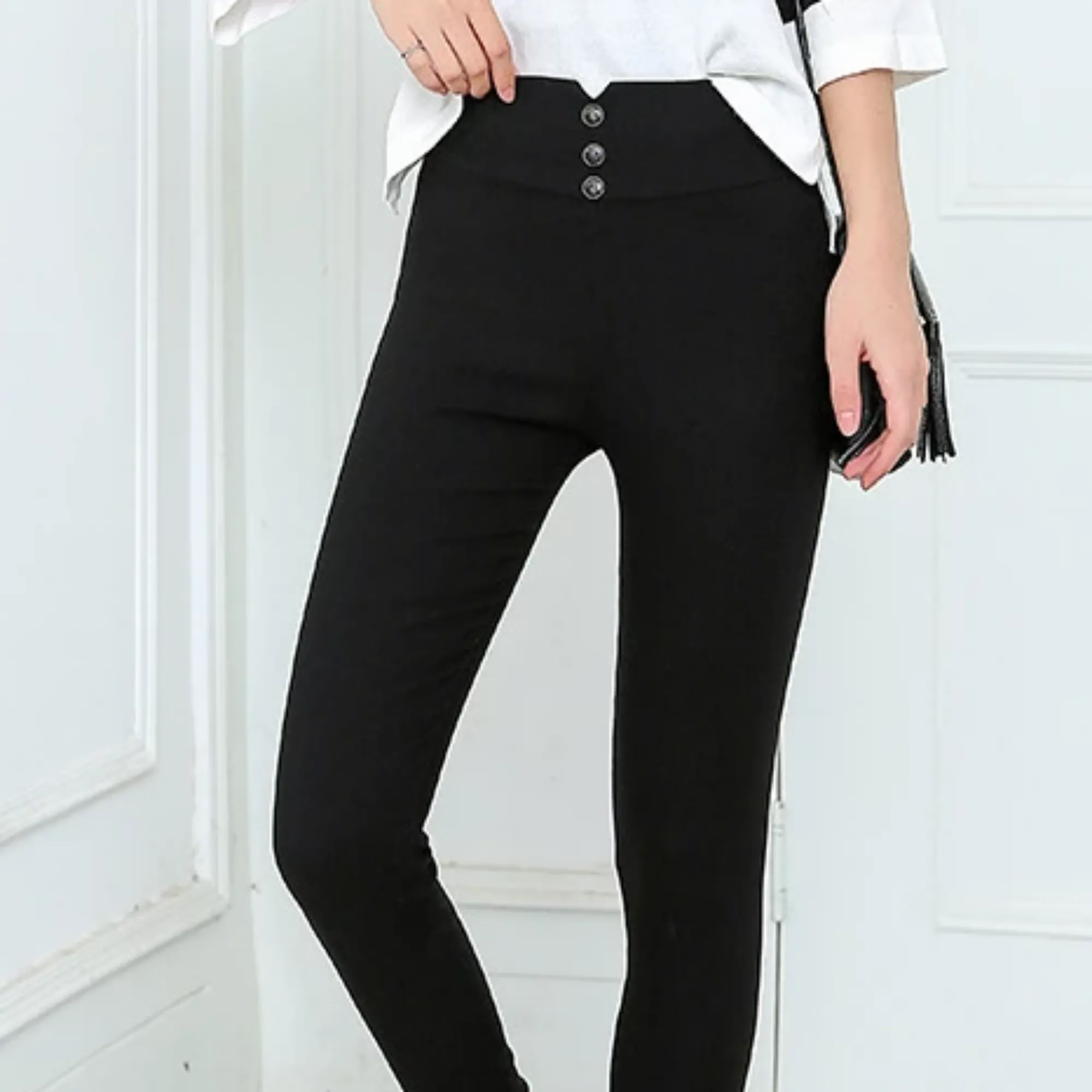 Women's Summer Casual Skinny High-Waist Pencil Pants