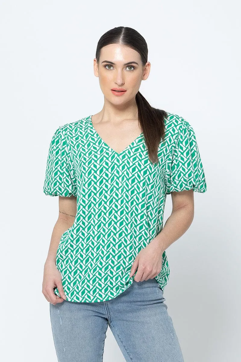 WORTHY TOP GEO GREEN